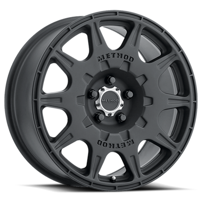 Method MR502 RALLY 17x8 +38mm Offset 5x108 63.4mm CB Matte Black Wheel