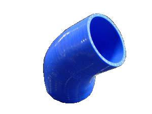 Turbo XS Silicone 45 Degree Elbow 76mm/3inch in Blue