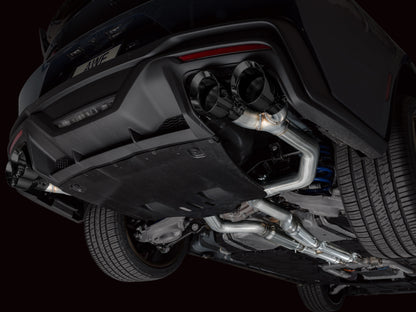 AWE 2024 Ford Mustang Dark Horse S650 RWD Track Edition Cat-Back Exhaust w/ Quad Diamond Black Tips