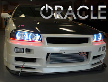 Oracle 98-01 Nissan Skyline LED Headlight Halo Kit - Blue
