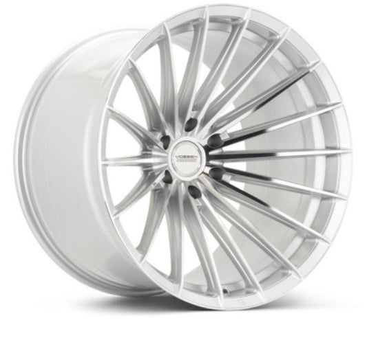 Vossen HFX-4 22x9 - 5x114.3 - ET32 - Flat Face - 73.1 - Silver Polished Wheel