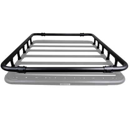 Go Rhino SRM500 Quad Rail Kit (For 65in. Long Rack) - Tex. Blk (Rails ONLY - Req. Platform)