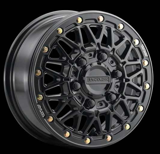 Raceline A15 Omega 15x6in / 6x139.7 BP / 74mm Offset / 78.1mm Bore - Gloss Black