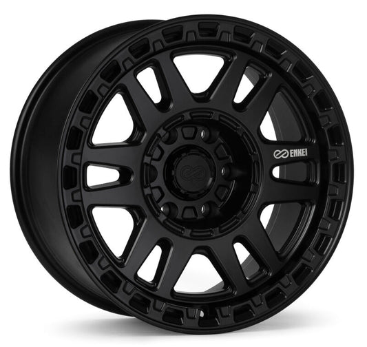 Enkei Trail-Tracker 18x9 / 6x139.7 BP / ET20 / 106.1mm Bore - Matte Black Wheel