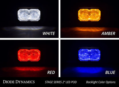 Diode Dynamics Stage Series 2 In LED Pod Sport - White Combo Standard RBL Each