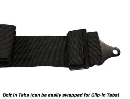 PRP 5.2 Cam-Lock Harness w/ Ratchet Lap Belt - Black