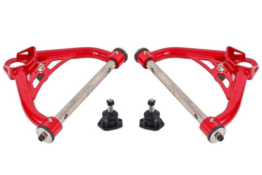 BMR 70-81 Chevrolet Camaro A-Arms Upper Non-Adjustable Delrin Std Ball Joint - Red