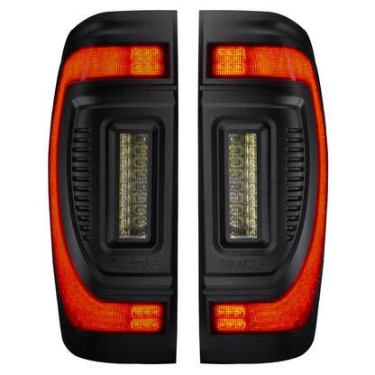 Oracle 19-23 GMC Sierra Black Series Flush Style LED Tail Lights - Factory Halogen