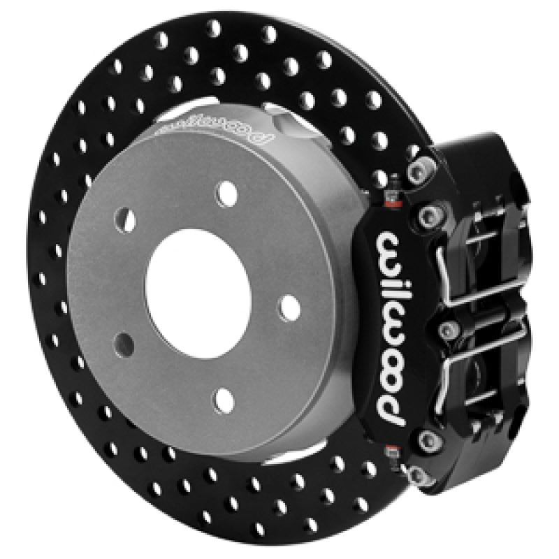 Wilwood 22-23 Polaris RZR Turbo Dynapro 4R Rear Brake Kit w/ 11.25in Drilled Rotors - Black