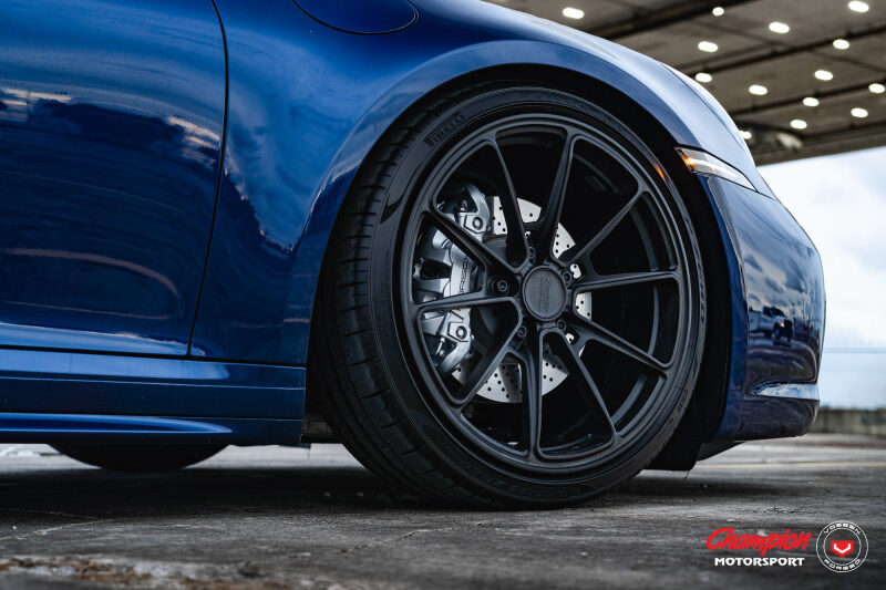 Vossen x Champion RS92 21x11.5 / 5x130 / ET58 - Satin Black Wheel - (Taycan - Rear)