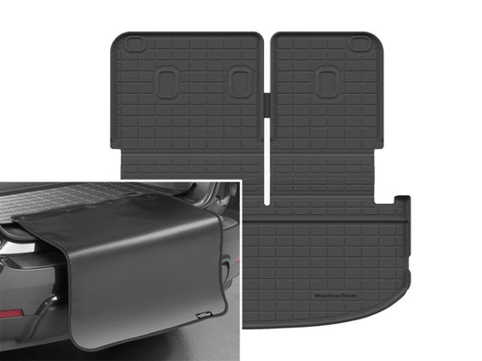 WeatherTech 2027 Kia Telluride/Telluride Hybrid Seatback Cargo Liners HP w/ Bumper Protector - Black