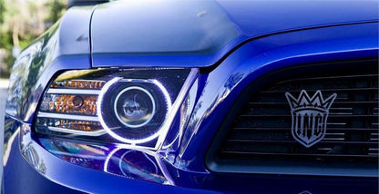 Oracle 13-14 Ford Mustang LED Projector Headlight Halo Kit - Red