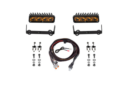 Diode Dynamics 2014-2024 Toyota 4Runner SS6 Max LED Kit Yellow Driving 3000K