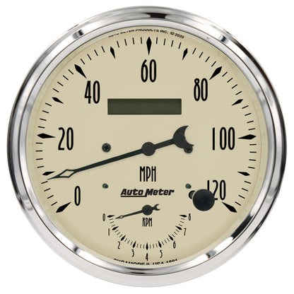 Autometer Antique Beige Tach/Speedo 5in. - 120mph & 8k RPM