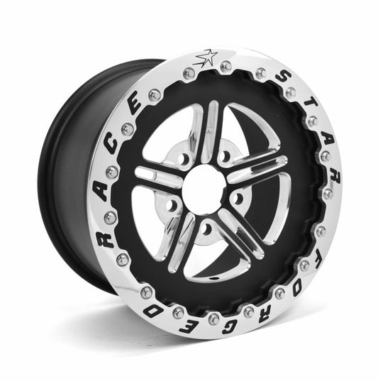 Race Star 63 Pro Forged SBL Sportsman 15x9 120BC 6.50BS Black Anodized/Machined Wheel