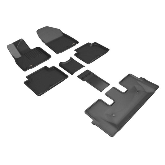 3D MAXpider 2026 Hyundai Palisade 7-Seat (Gas) Kagu Full Set Floor Mat - Black (7pc)