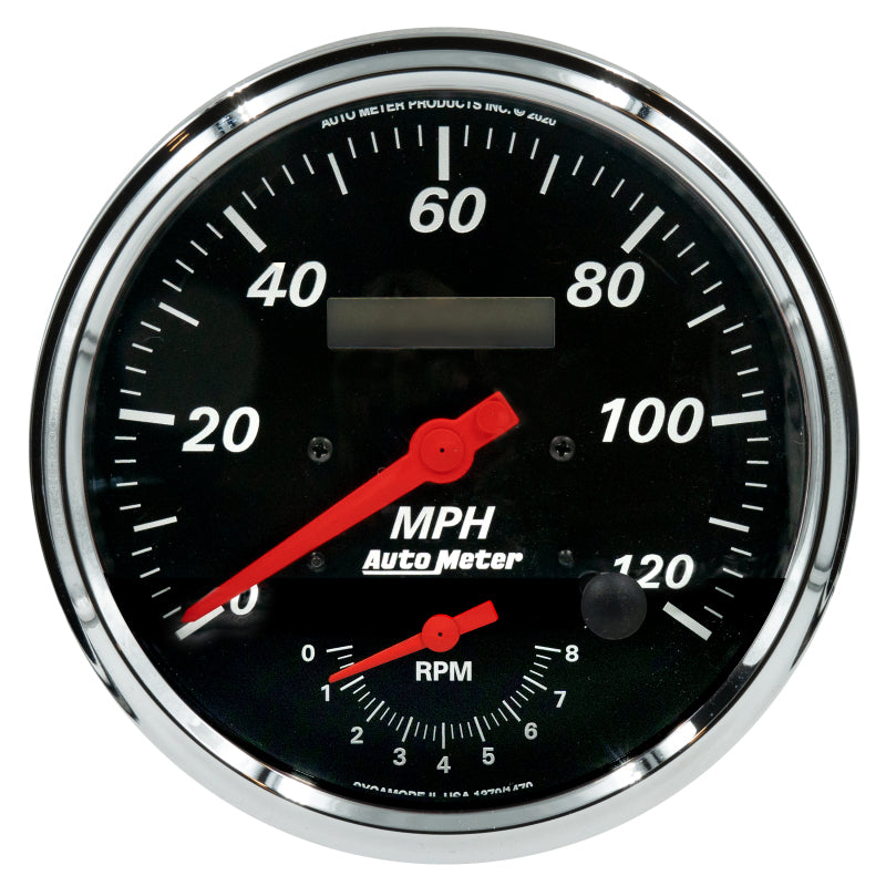 Autometer Designer Black Tach/Speedo 5in. - 120mph & 8k RPM