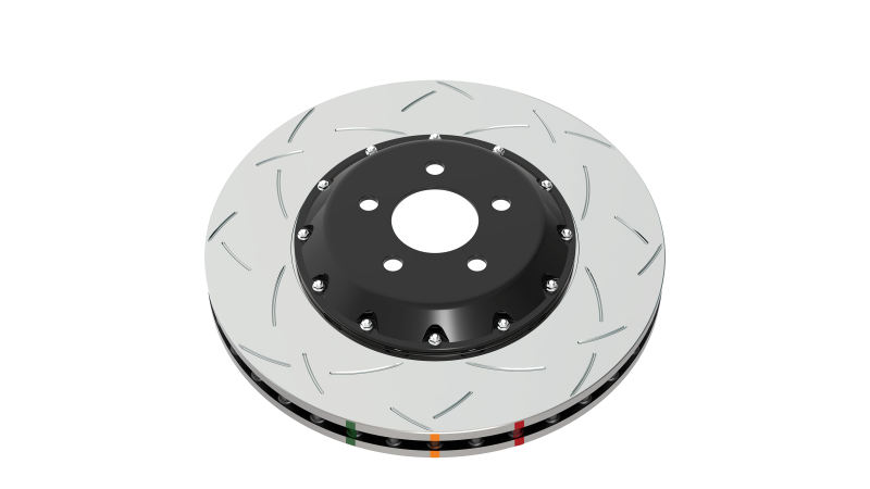 DBA 2012 Lotus Exige Front Slotted 5000 Series 2 Piece Rotor Assembled w/ Black Hat