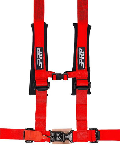 PRP 4.2 Harness with Latch / Link Lap Belt- Red