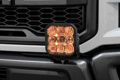 Diode Dynamics 17-20 Ford Raptor SS5 Bumper LED Pod Light Kit - Yellow Pro Combo