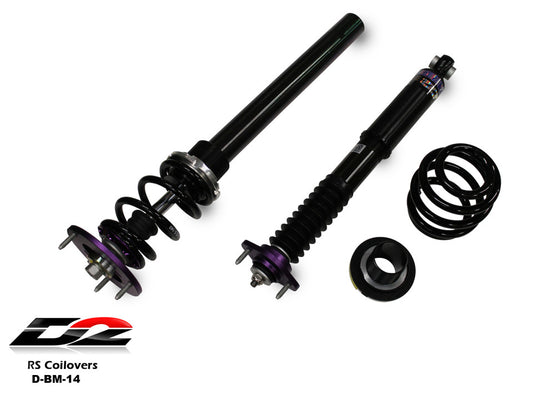 D2 Racing - RS Coilovers for 83-91 BMW 3-Series, E30 (RWD), 51mm Shock Diameter