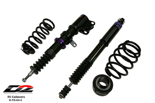 D2 Racing - RS Coilovers for 2012-14 Toyota YARIS, SEDAN ONLY XP150