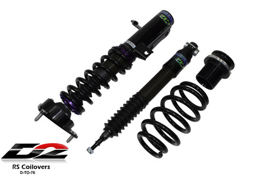 D2 Racing - RS Coilovers for 2018+ Toyota Camry (XV70), IF 4 CYL, FITS SE/XSE/SE NIGHTSHADE/SE HYBRID, FWD/AWD. IF 6 CYL, FITS XLE/XSE/TRD, FWD/AWD