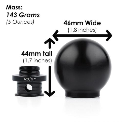 Acuity - POCO Insulated Low-Profile Shift Knob in Black (M10X1.5)