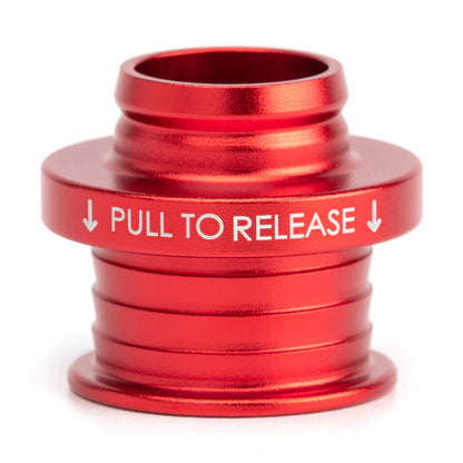 Acuity - SATIN RED ALUMINUM SHIFT BOOT COLLAR FOR POCO SHIFT KNOBS