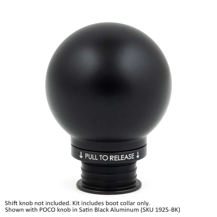 Acuity - Satin Black Aluminum Shift Boot Collar for POCO Shift Knobs