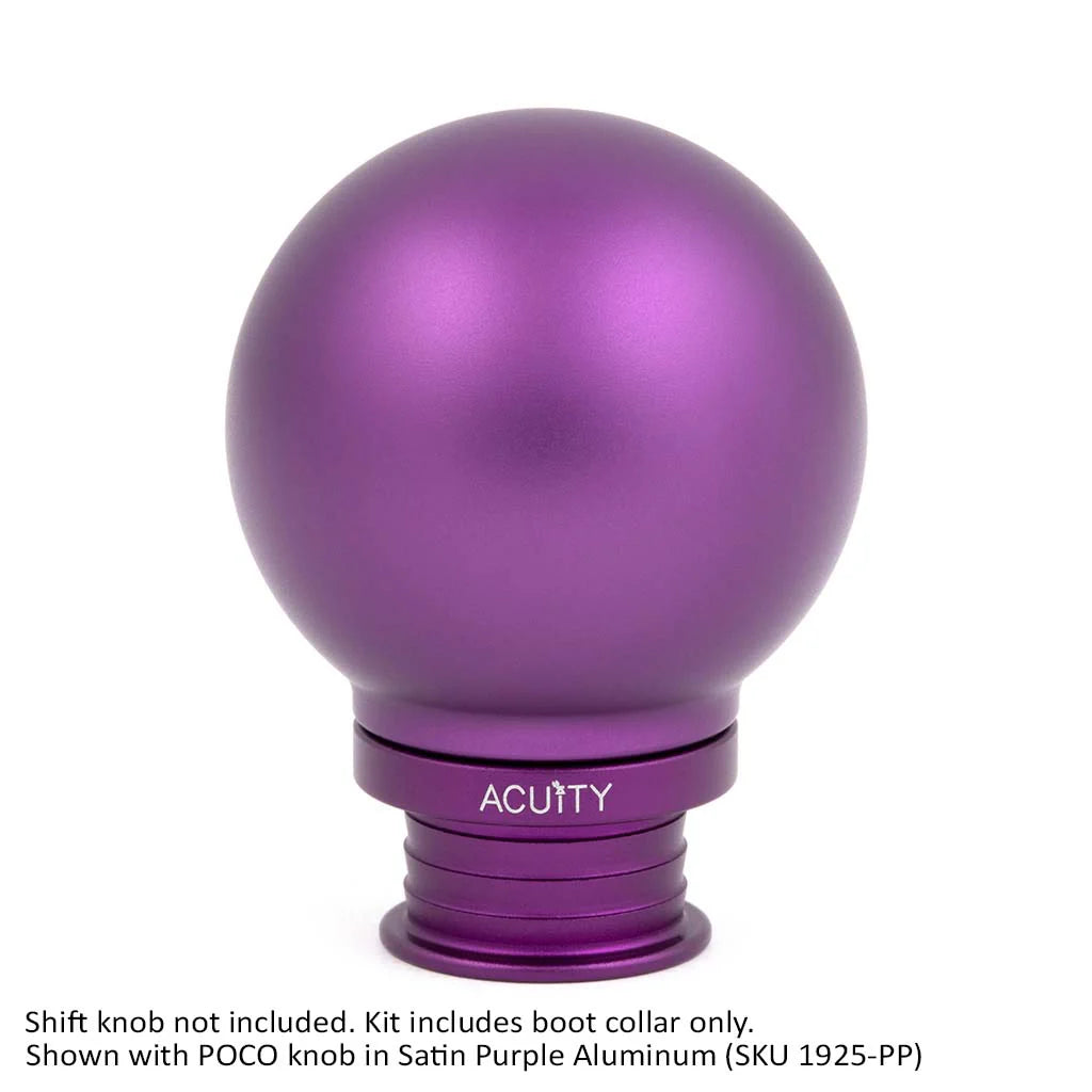 Acuity - Satin Purple Aluminum Shift Boot Collar for POCO Shift Knobs