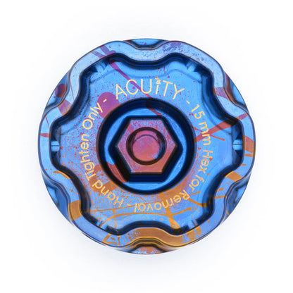 Acuity - Podium-Ti Oil Cap in Splatter Titanium Finish for Hondas/Acuras