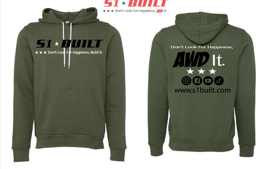 S1 Built - AWD Hoodie Military Green