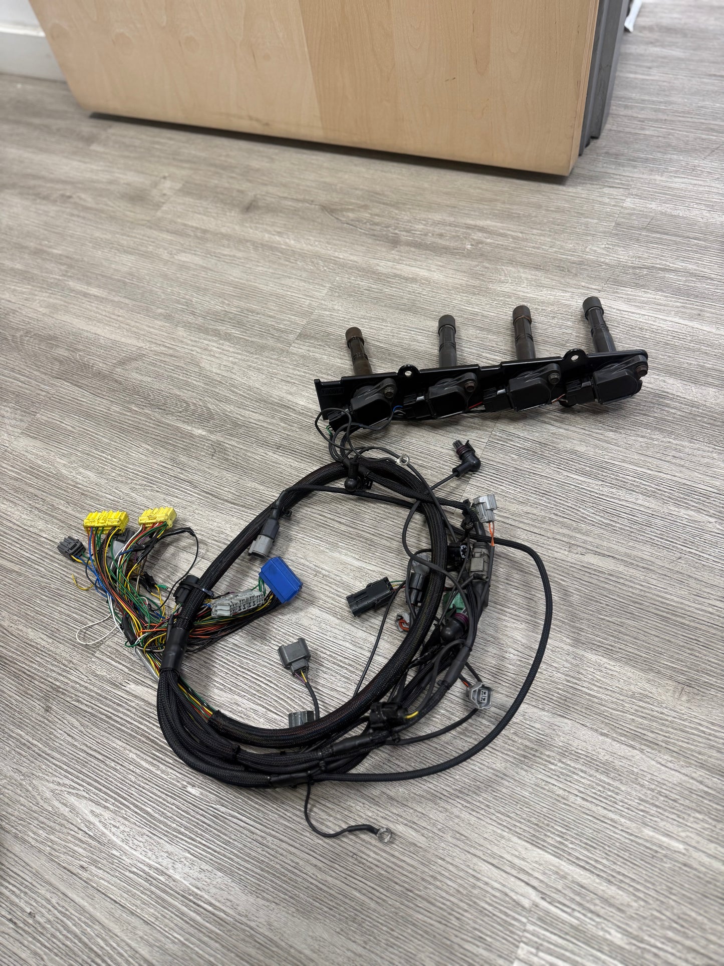 Tsm Used Parts Collection - Custom B-series Engine Harness W/ Coil On Plug Kit and Harness