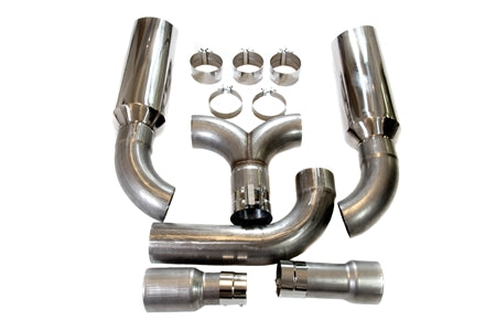 PLM - 5" Dual Diesel Stack Kit with Slant Tips Universal Fit Chevy Ford Dodge Exhaust