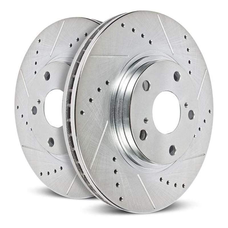 Power Stop 22-26 Acura MDX Rear Drilled & Slotted Rotor - Pair