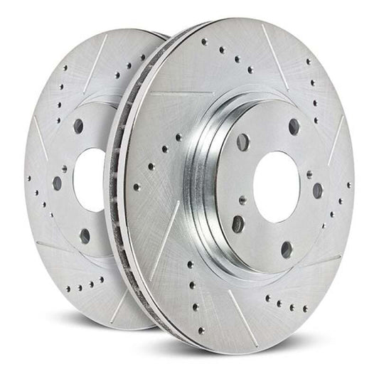 Power Stop 22-26 Acura MDX Rear Drilled & Slotted Rotor - Pair