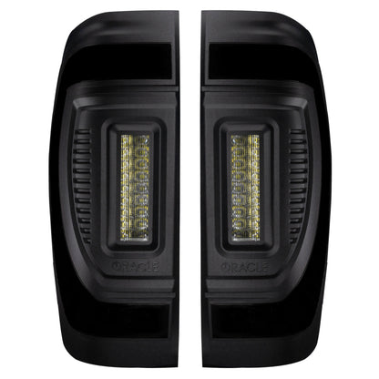 Oracle 19-23 GMC Sierra Black Series Flush Style LED Tail Lights - Factory Halogen