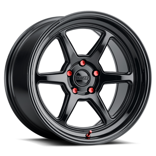 Kansei K14B Roku 18x9.5in / 5x110 BP / 38mm Offset / 73.1mm Bore - Gloss Black Wheel