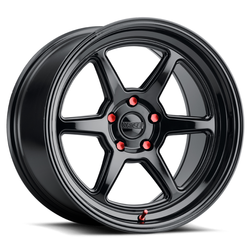 Kansei K14B Roku 18x10.5in / 5x108 BP / 12mm Offset / 63.4mm Bore - Gloss Black Wheel
