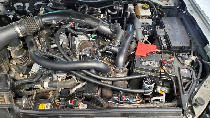 J&amp;L 22-25 Ford Bronco Raptor 3.0L EcoBoost PCV Side Oil Separator 3.0 - Clear Anodized