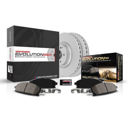 Power Stop 99-02 Ford F-350 Super Duty Front Z17 Coated Brake Kit