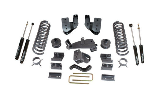 MaxTrac 14-18 RAM 2500 4WD 4in/1in MaxPro Coil Lift Kit w/Radius Arm Brkts & MaxTrac Shocks
