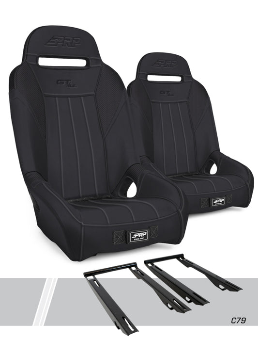 PRP Polaris RZR PRO XP GT/S.E. Suspension Seats Kit (Pair) - Black