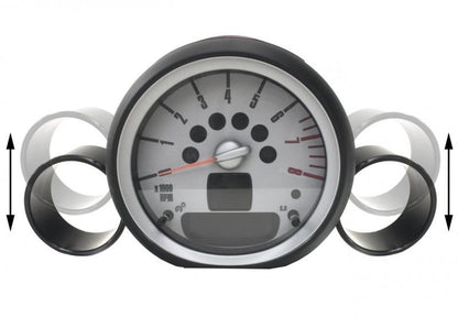 ALTA 07-12 Mini Cooper/S/JCW (Incl. 09-12 Convertible) & 09-12 Clubman Gauge Pod 52-60mm (Single)
