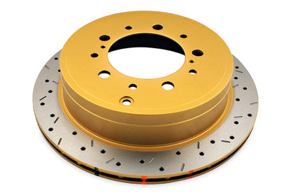 DBA 07+ Toyota Land Cruiser 200 Series Rear Drilled and Slotted 4000 Series Rotor
