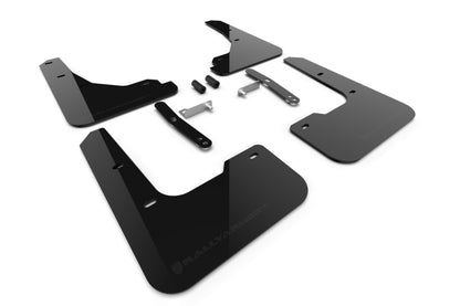 Rally Armor 24-26 Hyundai Elantra Black Mud Flap Metallic Black Logo