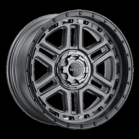 Weld Off-Road Crux 20x9in / 6x135 BP / ET +20 / 106.1mm Bore - Satin Gunmetal / Satin Black Wheel