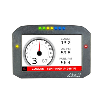 AEM CD-7G Carbon Flush Digital Dash Display w/ Internal 20Hz GPS & Antenna