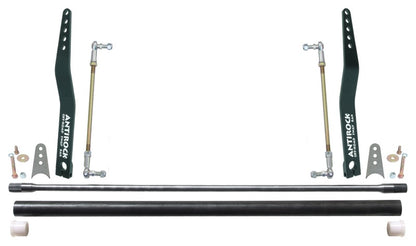 RockJock Antirock Sway Bar Kit Universal 32in Bar 20in Bent Steel Arms